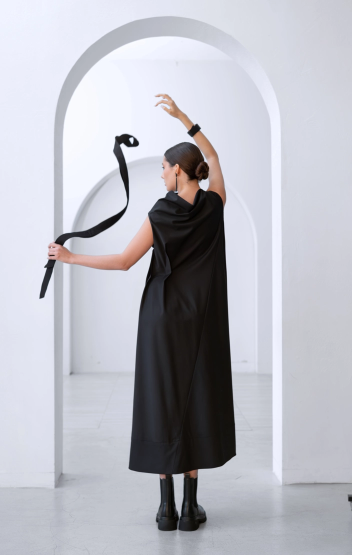 Платье асимметричное - фото 5