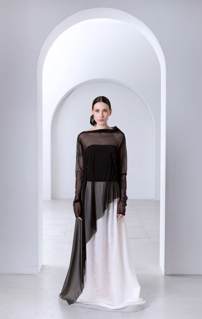 Лонгслив асимметричный - фото 5